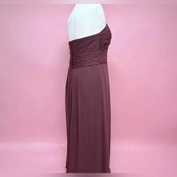 David’s Bridal Wine Colored Evening Gown - Picture 7 of 8
